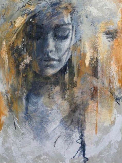 Abstract Portrait Painting Abstract Canvas Painting Portrait Art Oil