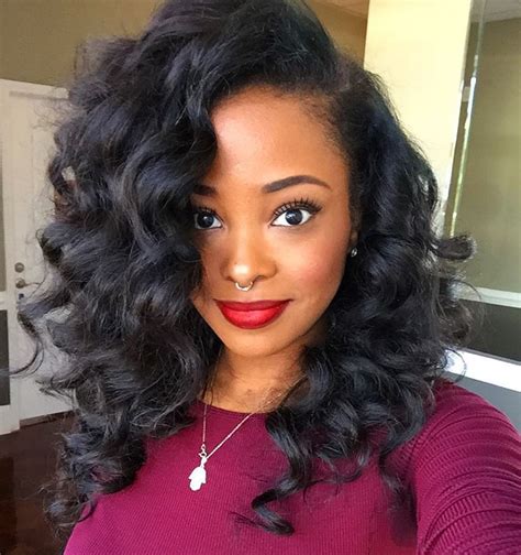 50 best eye catching long hairstyles for black women hair long hair styles crochet hair