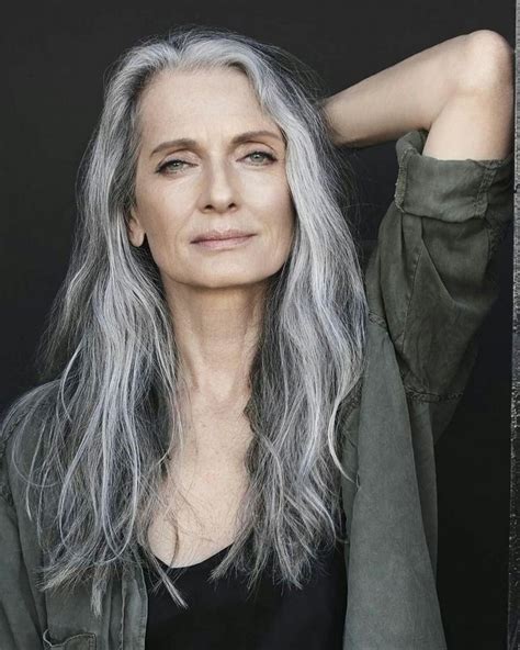 Hairstyles For Long Gray Hair Tips And Ideas Grey Hair Over 50 Long Gray Hair Long Silver Hair