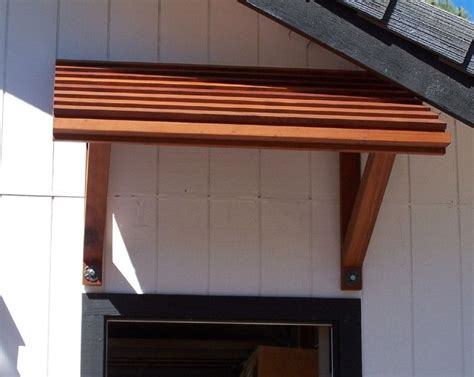 A Wood Awning May Be An Alternative To Fabric If The Fabric Is Too