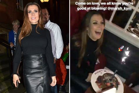 Kym Marsh Jokes About Her Sex Tape As She Struggles To Blow Out Her Candle During Her 43rd