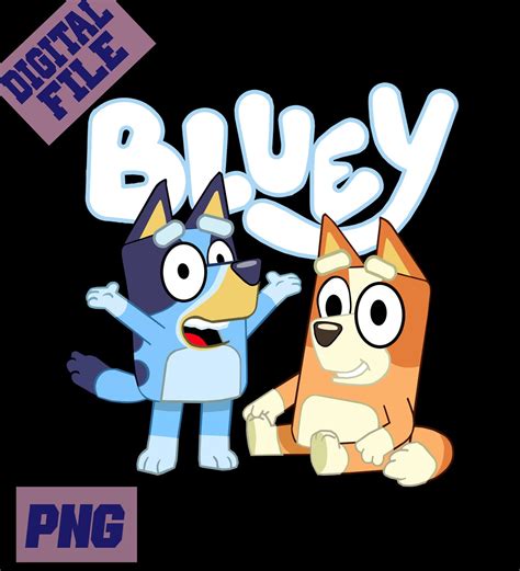 Bluey Png Bundle Bingo Bluey And Bingoinstant Download Etsy