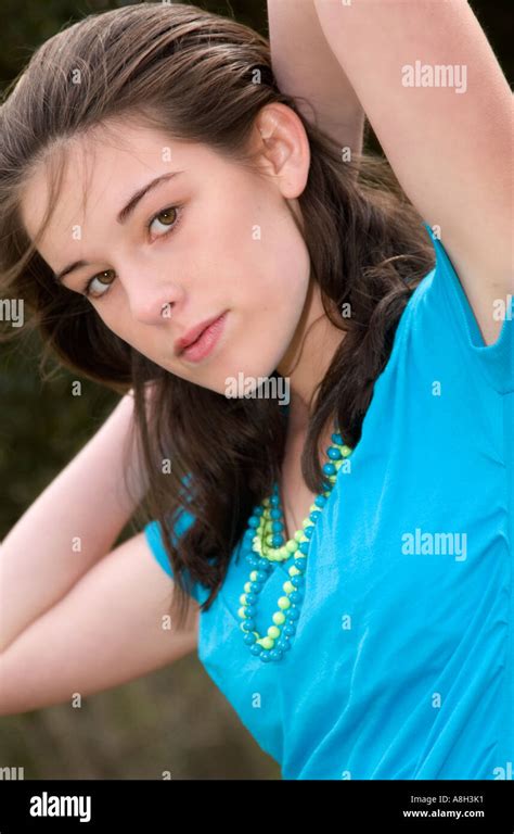 Pretty Caucasian Teen Girl 13 To 15 Usa Stock Photo 6915952 Alamy