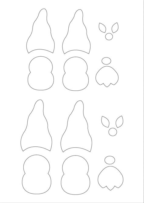 Pattern Printable Gnome Template
