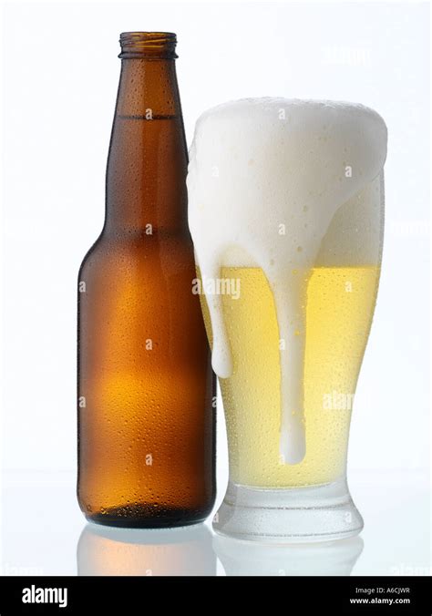 Beer Glass And Bottle Stock Photo Alamy