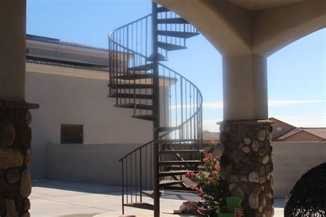 Exterior Spiral Staircase By Canyon Lake Construction Stairways