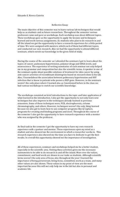 After you create an outline, it will be easier to stay on track as you write. Reflective Essay Template Pdf - Essay Writing Top