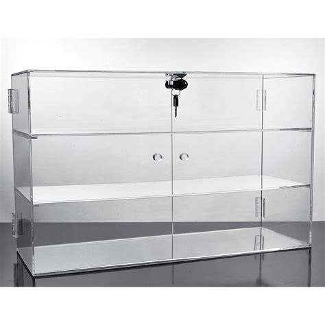 3 Shelf Locking Acrylic Display Showcase Specialty Store Services