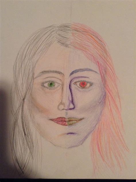 Two Faced Drawing I Did Face Drawing Two Faces Find Beauty