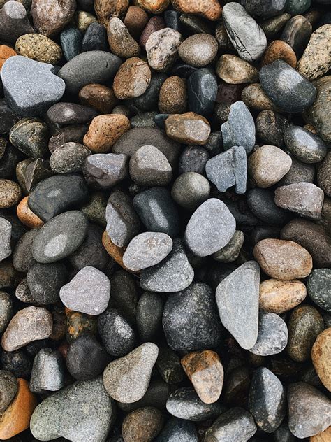 Gray Stones Texture Pebbles Close Up Nature Hd Phone Wallpaper