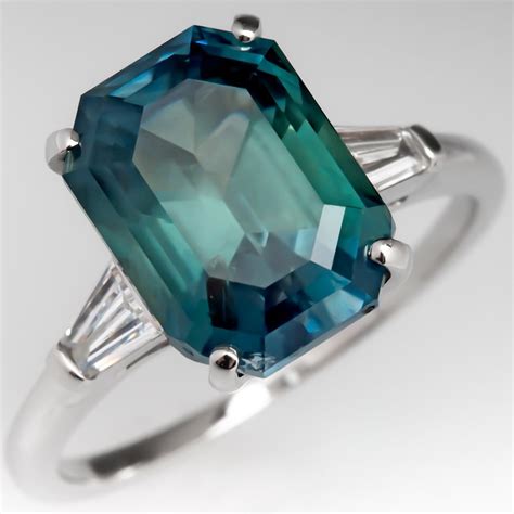 No Heat Color Change Montana Sapphire Engagement Ring Blue To Green