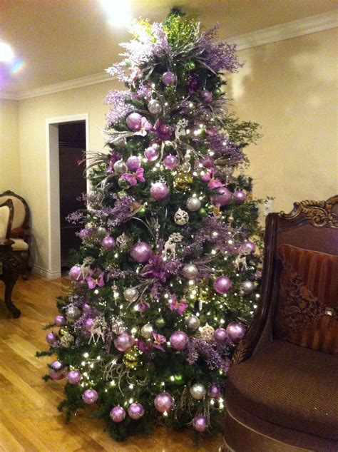 Purple And Silver Christmas Decorations