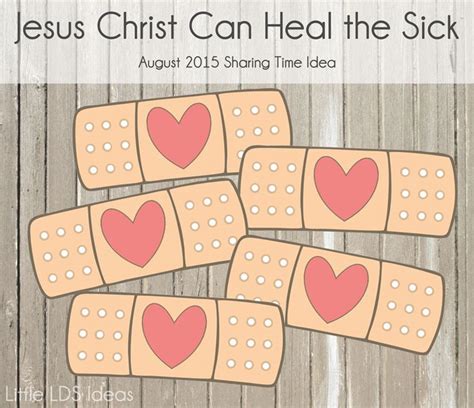 Sharing Time Jesus Christ Can Heal The Sick Sunday School Bible