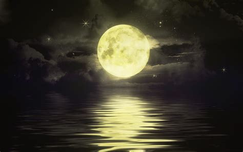 Yellow Moon Wallpapers Top Free Yellow Moon Backgrounds Wallpaperaccess