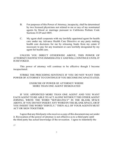 Uniform Statutory Form Power Of Attorney California Free Download