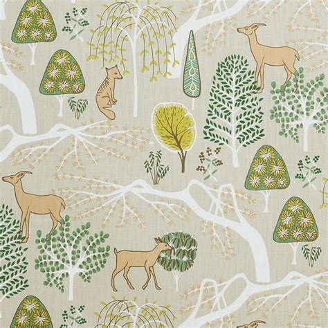 Scandinavian Fabric Spira Of Sweden Sagoskog Green Hus And Hem