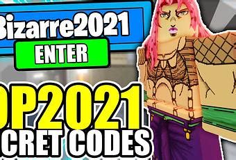 In this video i will be showing you awesome new working codes in your bizarre adventure for 2021! Your Bizarre Adventure Codes - Roblox - January 2021 ...