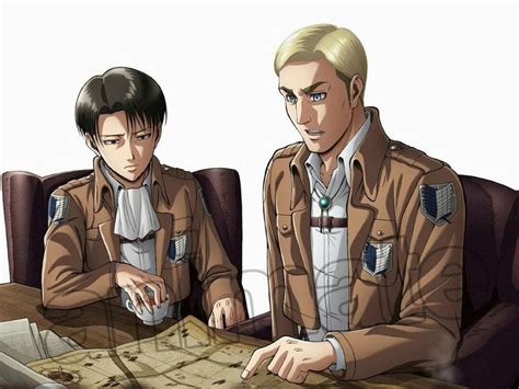 Erwin Smith Official Arts In Uniform Attack On Titan Art Attack On