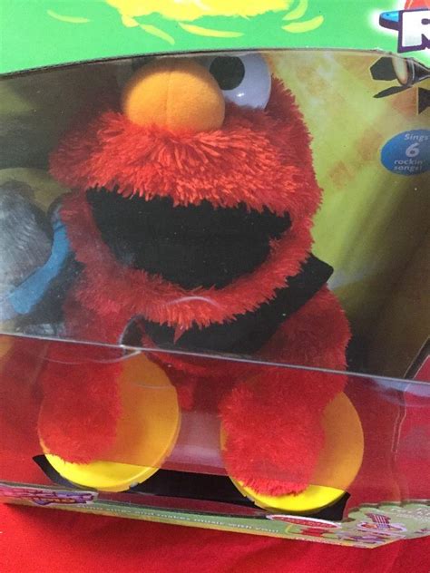 Sesame Street Playskool Lets Rock Elmo With Mic Tambourine Drum Set