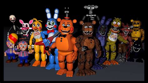Five Nights At Freddy's Nome Dos Animatronics
