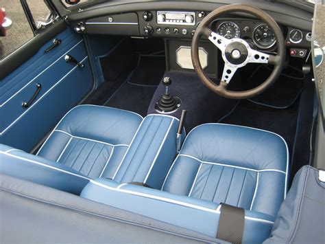 Mgb Interior In Blue Custom Cars British Sports Cars