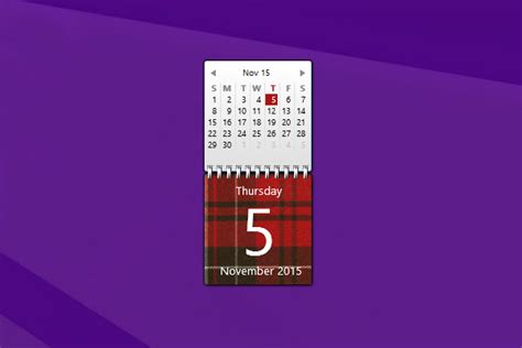 Tartan Calendar Windows 10 Gadget Win10gadgets