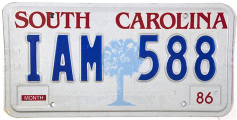 1986 South Carolina License Plate Brandywine General Store