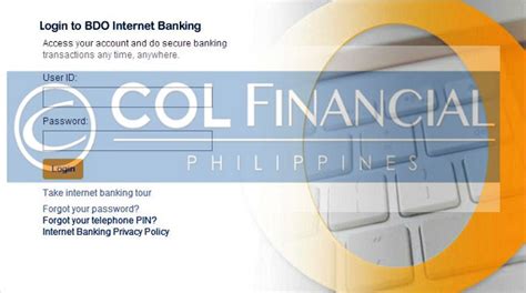 How To Fund Col Financial Account Using Bdo Online Banking