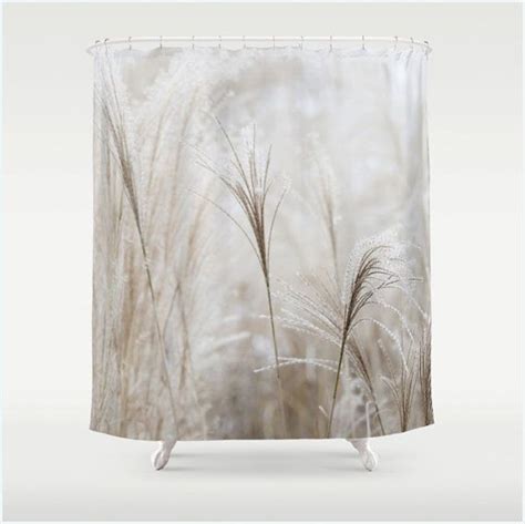 Ornamental Grasses Fabric Shower Curtain Soft High By Artbyjocelyn