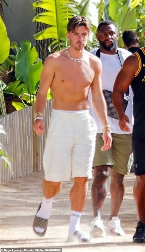 Picture Exclusive Jack Grealish Goes Shirtless As His Boozy Pre Season Holiday Continues At An
