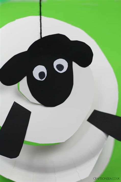 Paper Plate Sheep Craft Crafts On Sea