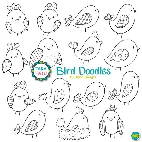 Easy Doodles Drawings Doodles Zentangles Simple Doodles Bird