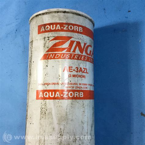 Zinga Industries Ae 3azl Aqua Zorb Series Spin On Filter Element Ims Supply