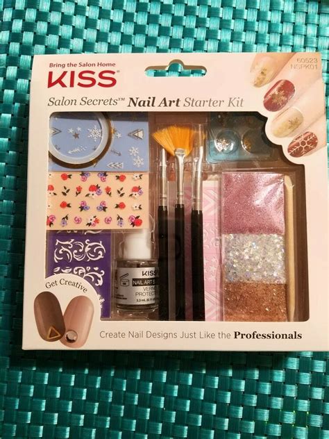 Kiss Salon Secrets Nail Art Starter Kit Glitterdecalscharm Holiday