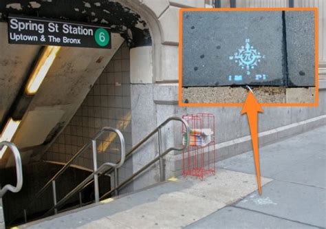Nyc The Blog Sidewalk Graffiti Provides Navigational