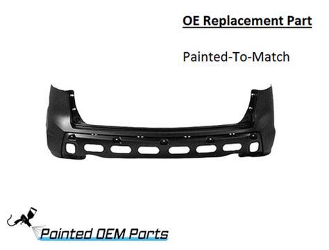 Painted 2007 2009 Acura Mdx Rear Bumper Cover Oe Replacement