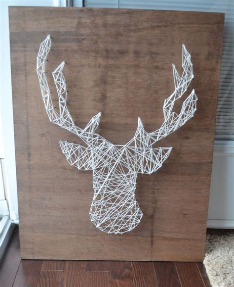 A Simple Diy Tutorial For Making A String Art Deer Head