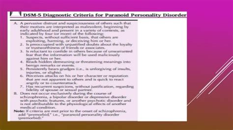 Personality Disorder