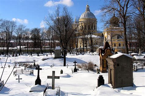 Alexander Nevsky Monastery Cemeteries And Tombs In St Petersburg Russia