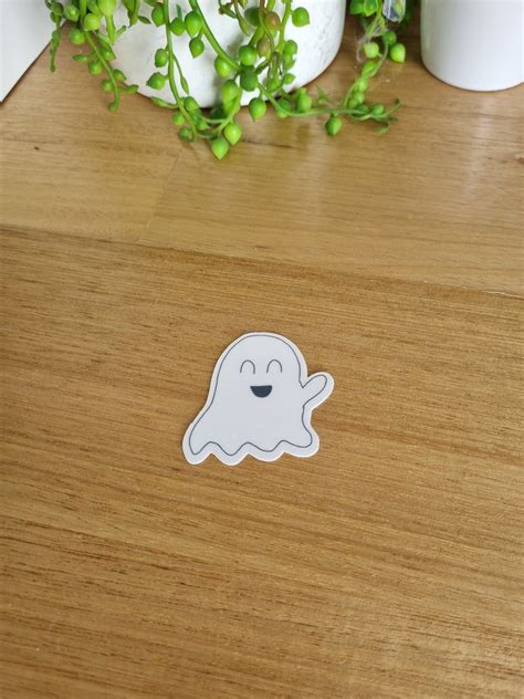 Ghost Vinyl Sticker Halloween Sticker Halloween Ghost Sticker Cute Ghost Sticker Laptop Sticker