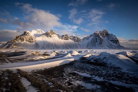 Iceland Mountains Nature Landscape Winter Snow Hd Wallpaper