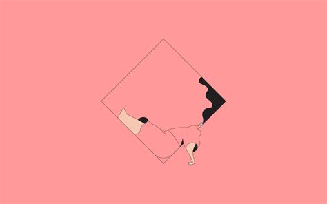 Best pink wallpaper, desktop background for any computer, laptop, tablet and phone. bb08-minimal-drawing-pink-illustration-art-wallpaper