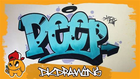 How To Draw Simple Graffiti Letters Deep Youtube