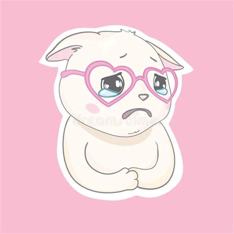 Sad Crying Cat Cartoon Vector Illustration Crying Cat Meme Cat Face