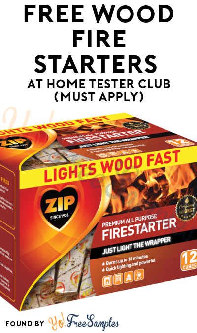Gabung dengan home tester club untuk bisa mencoba dan memberikan review tentang produk terbaru. FREE Wood Fire Starters At Home Tester Club (Must Apply ...