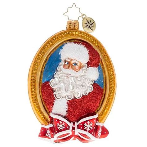 Christopher Radko A Prized Portrait Santa 1020352 Christmas Ornament