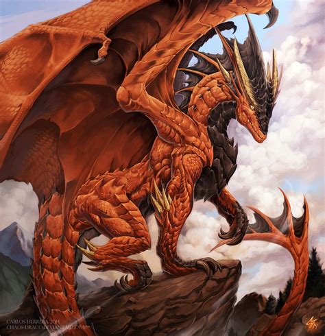 Daeron The Red Dragon By Chaos Draco A Fan Of Dragons Check Out Living