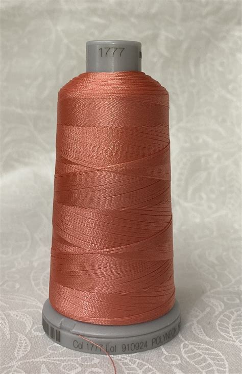 Madeira Polyneon #40 Embroidery Thread, 1000m Colour 1777 BRIGHT PEACH