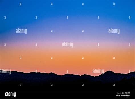 Arizona Desert Mountains At Sunset Stock Photo Alamy