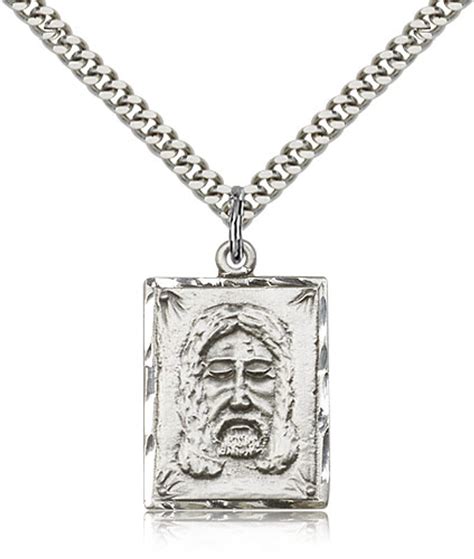 Holy Face Medal Sterling Silver 24ss From Hope Christian Store